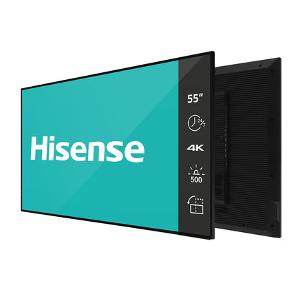 HiSense 55” 4K UHD IPS Digital Signage Display - 24/7 Operation – 55DM66D