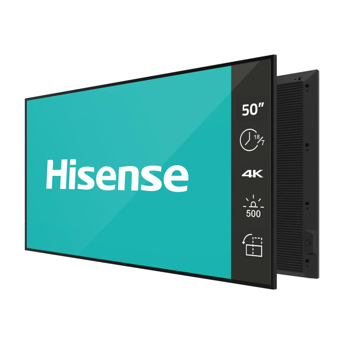 HiSense 50” 4K UHD Digital Signage Display - 18/7 Operation – 50GM50AE