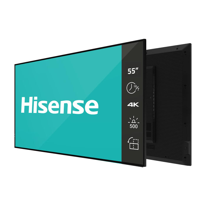 HiSense 55” 4K UHD Digital Signage Display - 18/7 Operation – 55GM50D