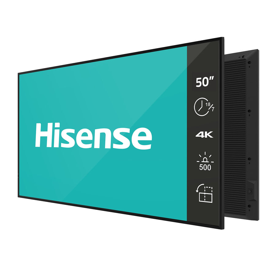 HiSense 50” 4K UHD VA Digital Signage Display - 24/7 Operation – 50DM66E
