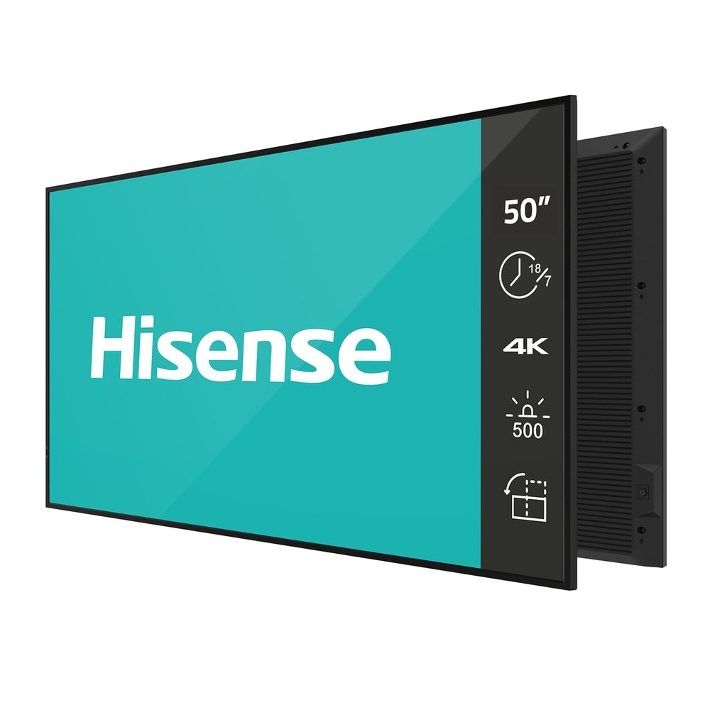 HiSense 50” 4K UHD VA Digital Signage Display - 24/7 Operation – 50DM66E HiSense 50” 4K UHD VA Digital Signage Display - 24/7 Operation – 50DM66E