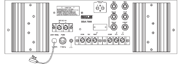 Ahuja SSA7000 7-Microphone & 3-Aux Input Amplifier Ahuja SSA7000 7-Microphone & 3-Aux Input Amplifier