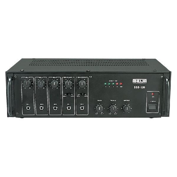 Ahuja SSB120 5-Microphone 2-Aux Input Amplifier