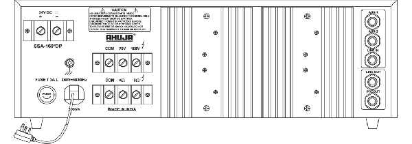 Ahuja SSA160DP USB-SB 5-Microphone 2-Aux Input Amplifier Ahuja SSA160DP USB-SB 5-Microphone 2-Aux Input Amplifier