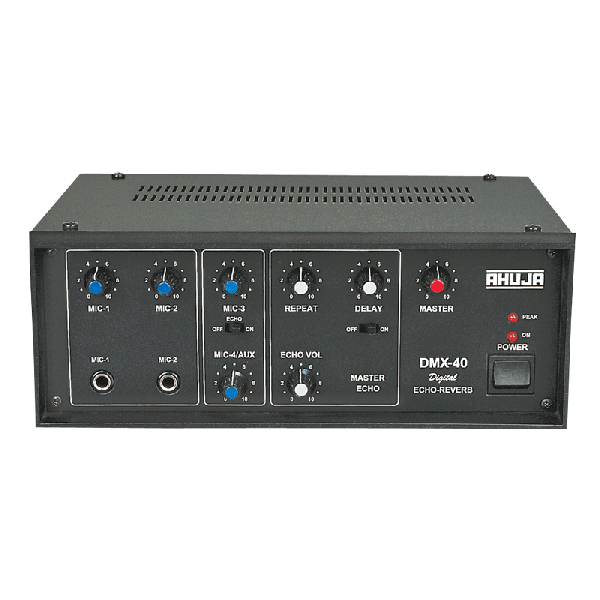 Ahuja DMX40 4Mono Input w/ Echo Reverb Effects Audio Mixer Ahuja DMX40 4Mono Input w/ Echo Reverb Effects Audio Mixer