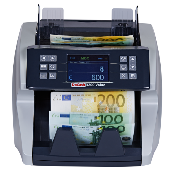 DoCash 3200 Value Ticket Counter, Professional Banknote Counter, SKU: DoCash 3200 Value DoCash 3200 Value Ticket Counter, Professional Banknote Counter, SKU: DoCash 3200 Value