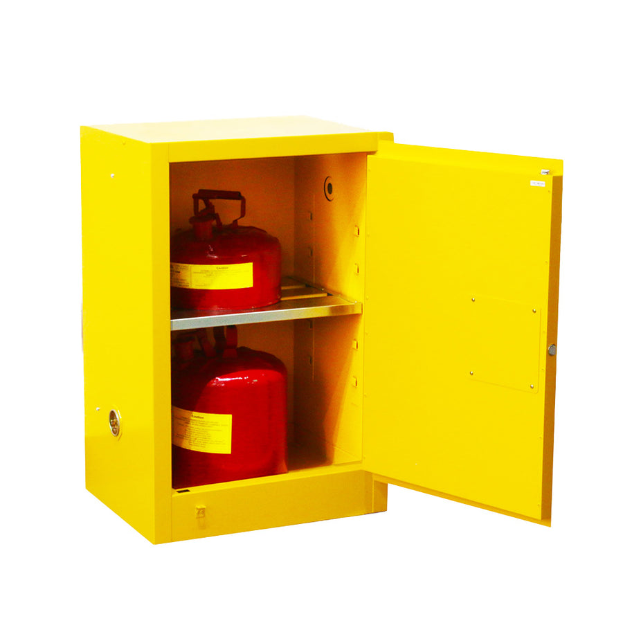 SAI-U Flammable Safety Cabinet SC0012Y – Leak-Proof Storage for Flammable Liquids