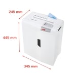 HSM SHREDSTAR X10 P-4 4.5 x 30 mm 10 Sheet Capacity Cross Cut Shredder HSM SHREDSTAR X10 P-4 4.5 x 30 mm 10 Sheet Capacity Cross Cut Shredder
