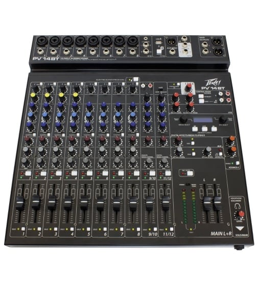 Peavey PV-14BT Compact 14 Channel With Bluetooth Mixer Peavey PV-14BT Compact 14 Channel With Bluetooth Mixer