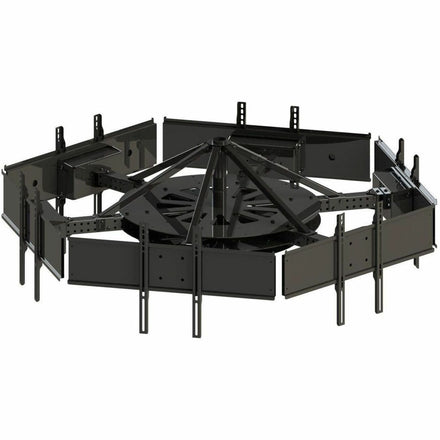 Peerless DST942-6 multi-display ceiling mount with six telescoping arms for 37-42-inch displays