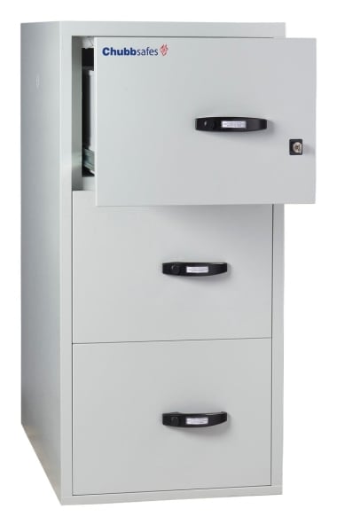 Chubbsafes Fire File 31” M-205 (3 Drawers) 1 Key Lock 204L Fire And Burglary Proof Filing Cabinet Chubbsafes Fire File 31” M-205 (3 Drawers) 1 Key Lock 204L Fire And Burglary Proof Filing Cabinet