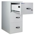 Chubbsafes Fire File 31” M-205 (3 Drawers) 1 Key Lock + Keyless Combination Lock 204L Fire And Burglary Proof Filing Cabinet Chubbsafes Fire File 31” M-205 (3 Drawers) 1 Key Lock + Keyless Combination Lock 204L Fire And Burglary Proof Filing Cabinet