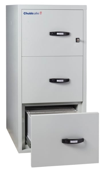 Chubbsafes Fire File 31” M-205 (3 Drawers) 1 Key Lock + Keyless Combination Lock 204L Fire And Burglary Proof Filing Cabinet Chubbsafes Fire File 31” M-205 (3 Drawers) 1 Key Lock + Keyless Combination Lock 204L Fire And Burglary Proof Filing Cabinet