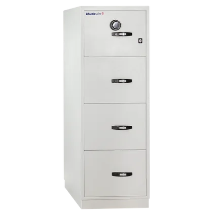 Chubbsafes Fire File 31” M-270 (4 Drawers) 1 Key Lock 136L Fire And Burglary Proof Filing Cabinet Chubbsafes Fire File 31” M-270 (4 Drawers) 1 Key Lock 136L Fire And Burglary Proof Filing Cabinet