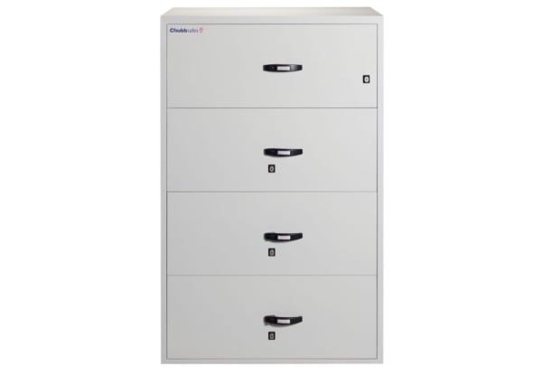 Chubbsafes Lateral Fire File M-360 4-Drawer Fireproof Filing Solution for Secure Paper Storage Cabinet Chubbsafes Lateral Fire File M-360 4-Drawer Fireproof Filing Solution for Secure Paper Storage Cabinet