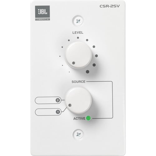 JBL CSR-2SV Wall-Mounted Remote Control for CSM Mixers (White) JBL CSR-2SV Wall-Mounted Remote Control for CSM Mixers (White)