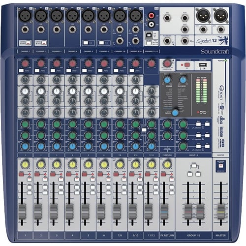 Soundcraft Signature 12 High-Performance 12-Input Small Format Analogue Mixer with Effects Soundcraft Signature 12 High-Performance 12-Input Small Format Analogue Mixer with Effects