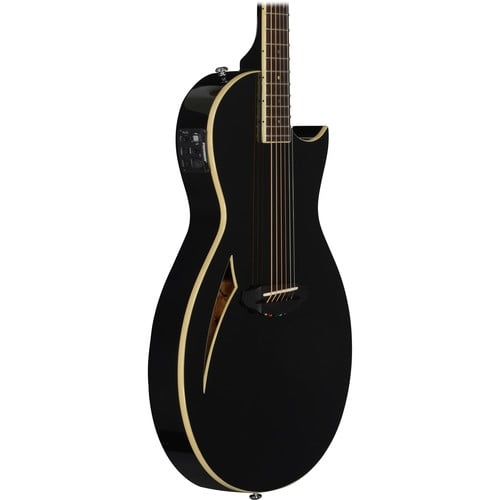 ESP LTL6BLK LTD TL-6 Thinline Acoustic Black Finish Guitar ESP LTL6BLK LTD TL-6 Thinline Acoustic Black Finish Guitar