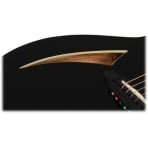 ESP LTL6BLK LTD TL-6 Thinline Acoustic Black Finish Guitar ESP LTL6BLK LTD TL-6 Thinline Acoustic Black Finish Guitar