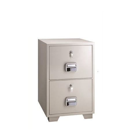 Eagle SF680-2OKK Fire-Resistant 2-Drawer Filing Cabinet with Key Lock, SKU SF680-2OKK