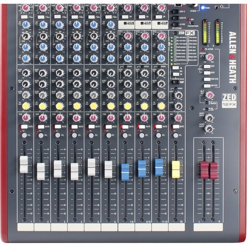 Allen & Heath ZED12FX Multipurpose Mixer with FX for Live Sound & Recording Allen & Heath ZED12FX Multipurpose Mixer with FX for Live Sound & Recording