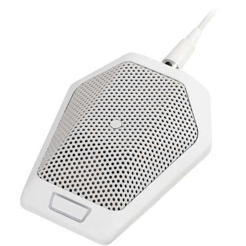 Audio-Technica U891RWB Cardioid Condenser Boundary Switch Phantom White Microphone Audio-Technica U891RWB Cardioid Condenser Boundary Switch Phantom White Microphone