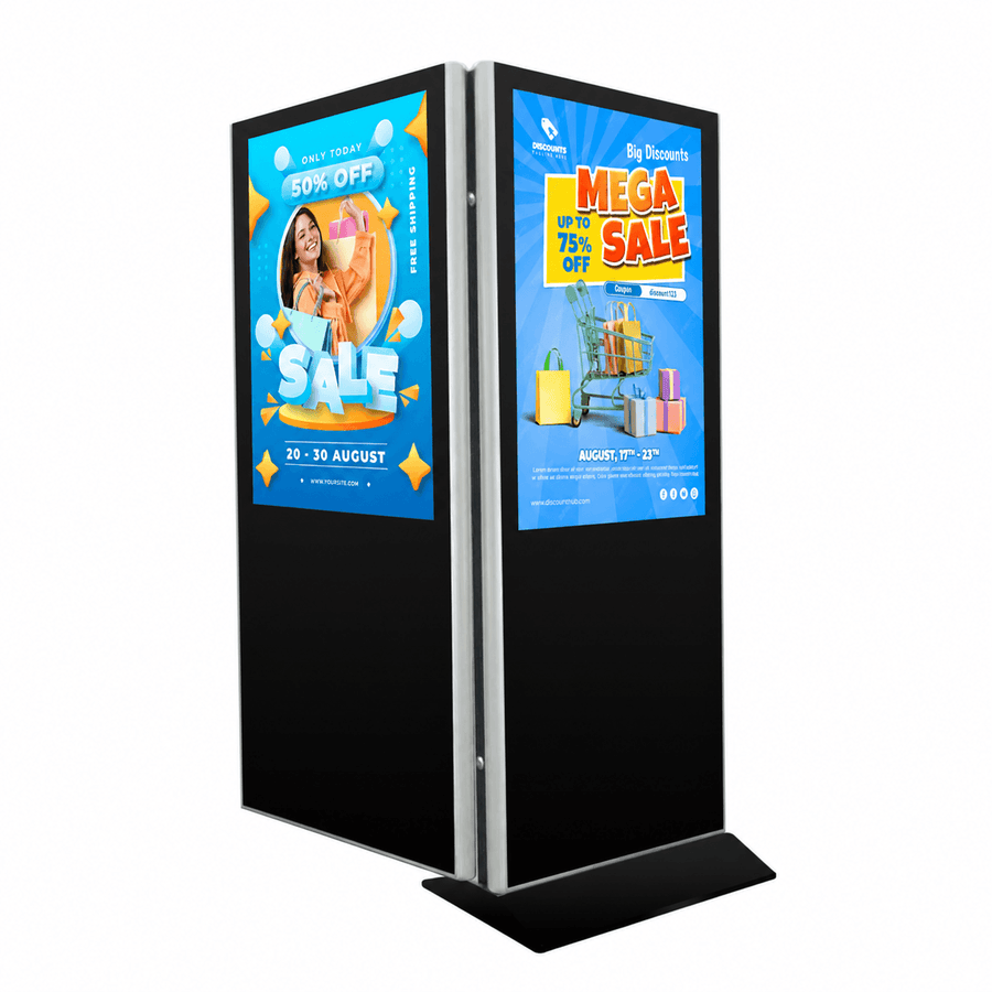 Marvel Dual-Screen Floor-Standing Digital Signage – MWE867
