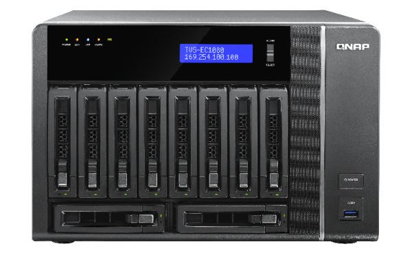 QNAP TVS-EC1080 (TVS-EC1080-E3-8G) (Xeon E3, 8GB, QTS 4.1) QNAP TVS-EC1080 (TVS-EC1080-E3-8G) (Xeon E3, 8GB, QTS 4.1)
