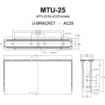JBL MTU-25-WH U-Bracket For Model AC25 (White) JBL MTU-25-WH U-Bracket For Model AC25 (White)
