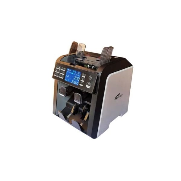 Hitech BC-X10 2 1000 Notes/Min With UV, MG, IR, CIS Detective 2 Pocket Bill Sorter Counting Machine Hitech BC-X10 2 1000 Notes/Min With UV, MG, IR, CIS Detective 2 Pocket Bill Sorter Counting Machine