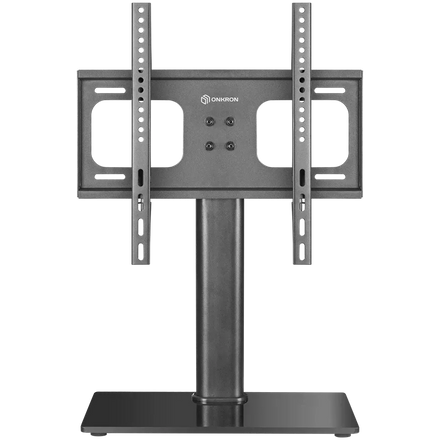 Prestigio ONKRON Universal Height Adjustable Table Top TV Stand for 26 to 55-inch Flat Panel TVs Digital Panels 30 kg Black - PT1-B