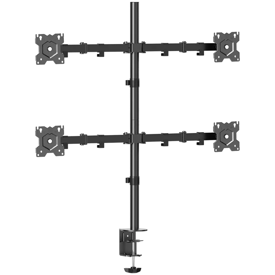Prestigio ONKRON Quad Monitor Stand for 13 to 34-Inch LCD LED OLED Screens up to 8 kg Black - D421E-B