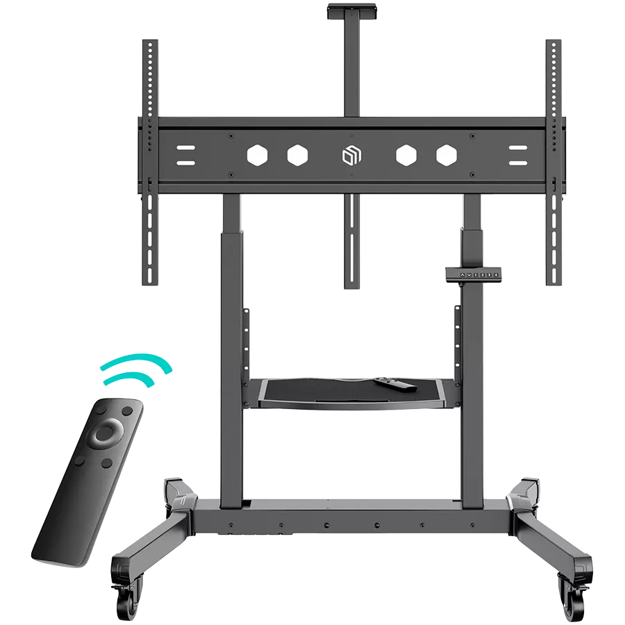 ONKRON Motorized TV Lift w/ Remote Mobile TV Stand for 50-100" TVs - TS1991 ELIFT-B