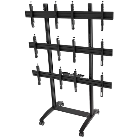 Prestigio EDBAK Video wall trolley, modular 2x3, for screens 50-57" landscape - WWTR-VWTA2357-L