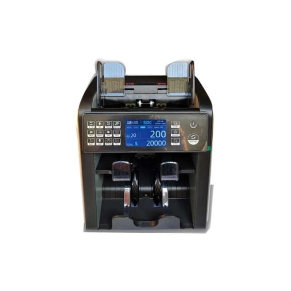 Hitech BC-X10 2 1000 Notes/Min With UV, MG, IR, CIS Detective 2 Pocket Bill Sorter Counting Machine Hitech BC-X10 2 1000 Notes/Min With UV, MG, IR, CIS Detective 2 Pocket Bill Sorter Counting Machine