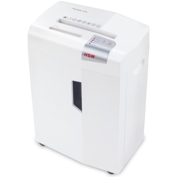 HSM SHREDSTAR X15 4 x 37 mm P-4 15 Sheet Capacity Cross Cut Shredder HSM SHREDSTAR X15 4 x 37 mm P-4 15 Sheet Capacity Cross Cut Shredder