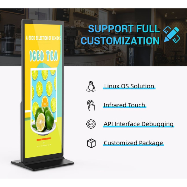 Marvel MWE Indoor Floor Stand Full Screen Digital Signage Display – 70 Marvel MWE Indoor Floor Stand Full Screen Digital Signage Display – 70