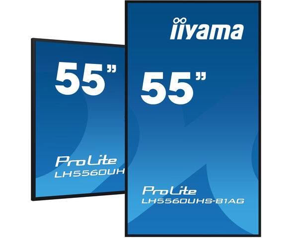 IIYAMA 55" 4K UHD professional digital signage display with advanced control and connectivity options – ProLite LH5560UHS-B1AG