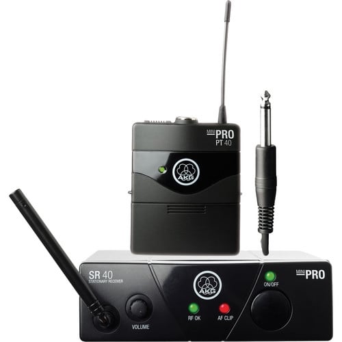AKG WMS40 Mini Instrumental Set Band-US45-C Wireless Microphone System AKG WMS40 Mini Instrumental Set Band-US45-C Wireless Microphone System