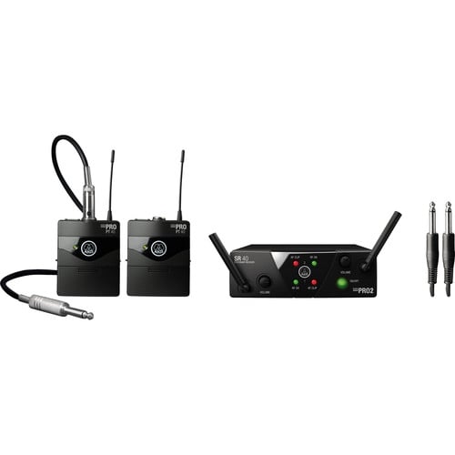 AKG WMS40 Mini Dual Instrumental Wireless Microphone System Set Band B & D AKG WMS40 Mini Dual Instrumental Wireless Microphone System Set Band B & D