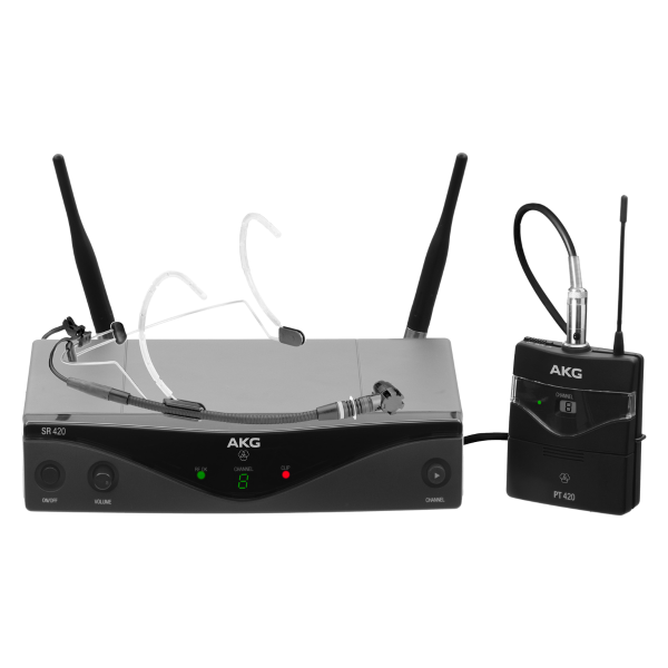 AKG WMS420 Headworn Set Band-U1 Professional Wireless Microphone System AKG WMS420 Headworn Set Band-U1 Professional Wireless Microphone System