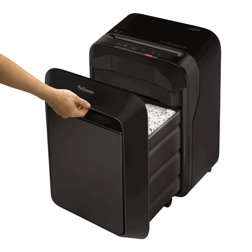 Fellowes Powershred LX211 Micro-Cut Shredder - Black Fellowes Powershred LX211 Micro-Cut Shredder - Black