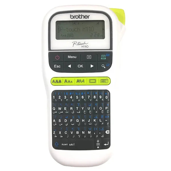 Brother PT-H110 Portable Label Printer with QWERTY Keyboard & Multiple Font Styles Brother PT-H110 Portable Label Printer with QWERTY Keyboard & Multiple Font Styles