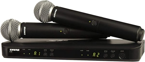 Shure BLX288UK/SM58X-K14 Dual Channel Wireless System Vocal Microphone Shure BLX288UK/SM58X-K14 Dual Channel Wireless System Vocal Microphone
