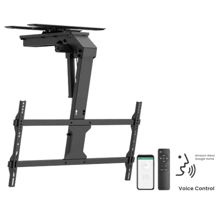 VSYS VCM-M0748DS Motorised Ceiling TV Mount for 43"–86" Displays, 45 kg