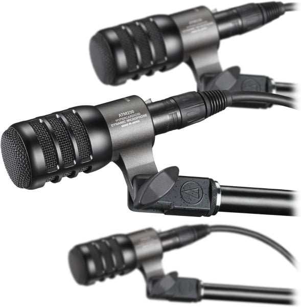 Audio-Technica ATM230PK Three Pieces Pack Drum Microphones Audio-Technica ATM230PK Three Pieces Pack Drum Microphones