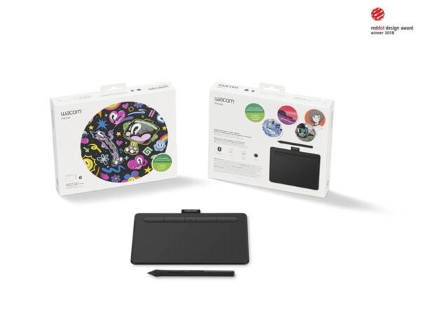 Wacom Intuos Small Pen Tablet with Bluetooth - Black W/CTL-4100WLK-N Wacom Intuos Small Pen Tablet with Bluetooth - Black W/CTL-4100WLK-N