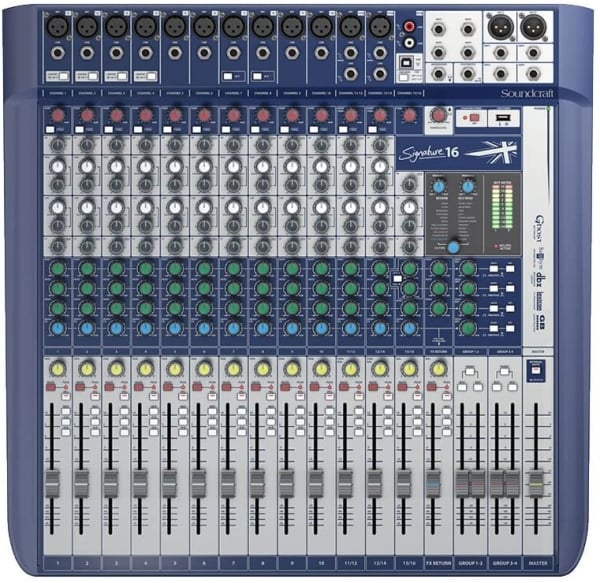 Soundcraft Signature 16 High Performance 16-Input Small Format Mixer with Effects Soundcraft Signature 16 High Performance 16-Input Small Format Mixer with Effects