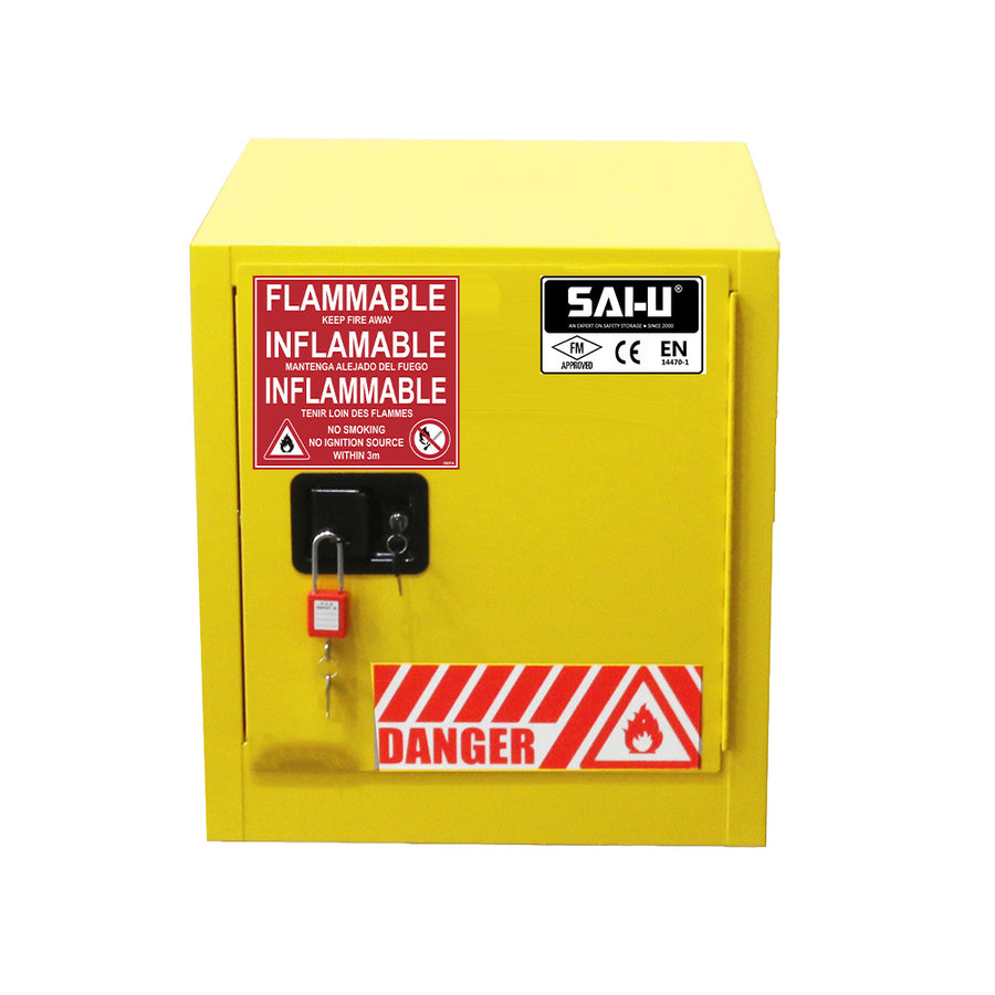 SAI-U Flammable Safety Cabinet SC0010Y – Leak-Proof Storage for Flammable Liquids