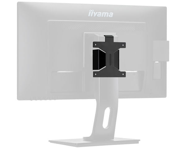 High quality bracket for mounting a Mini PC or Thin Client Black - MD BRPCV04